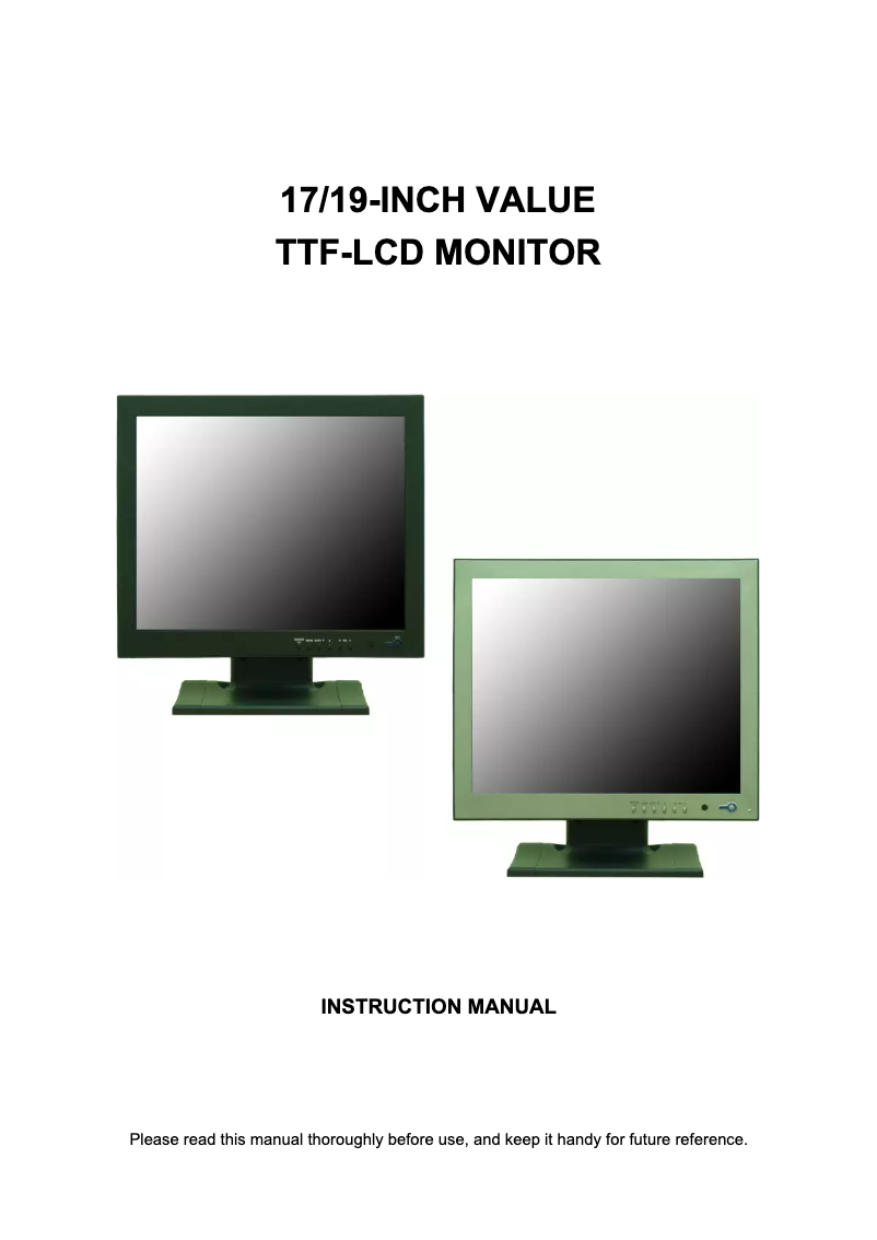Page 1 de la notice Manuel utilisateur Orion 17RTVN
