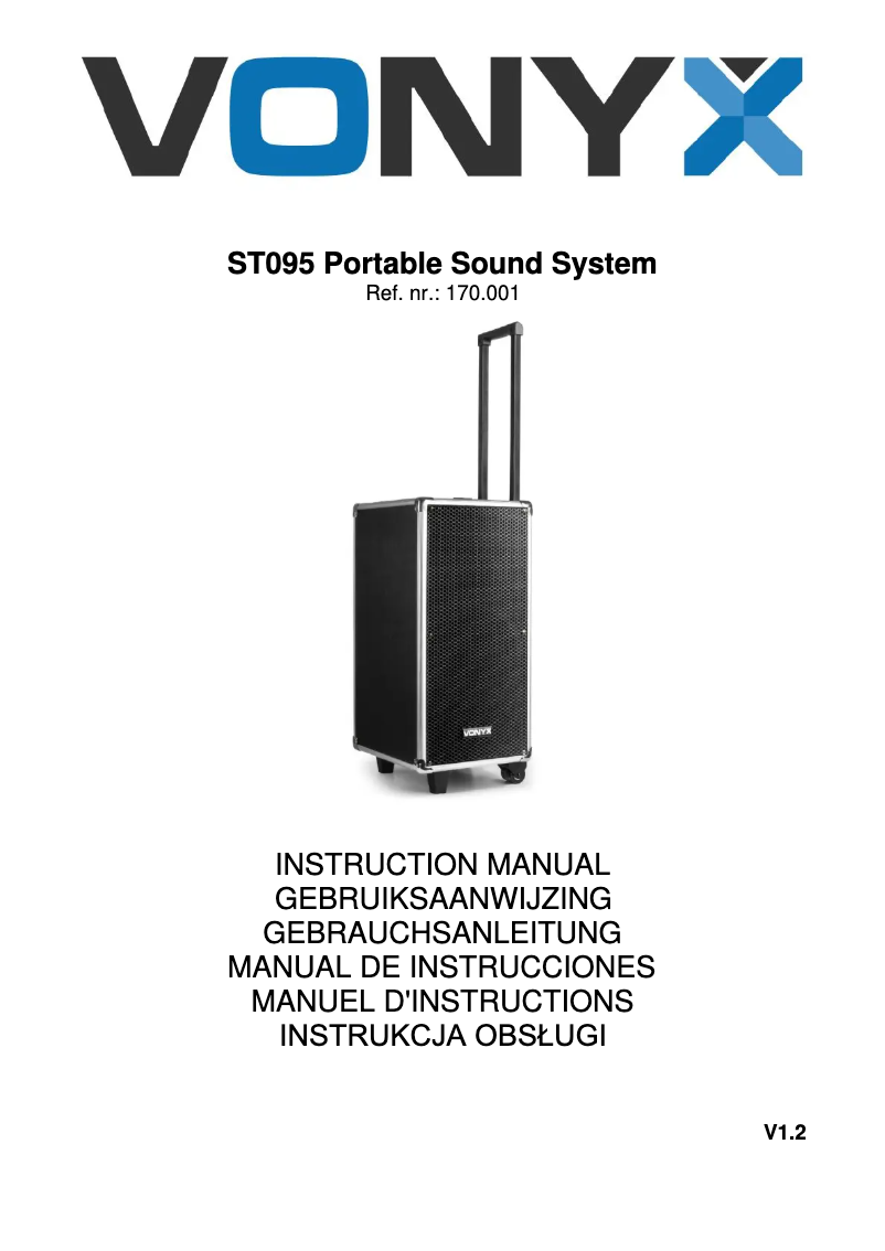 Página 1 del manual Manual de usuario Vonyx ST095