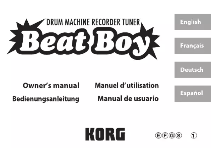 Image de la première page du manuel de l'appareil Beat Boy