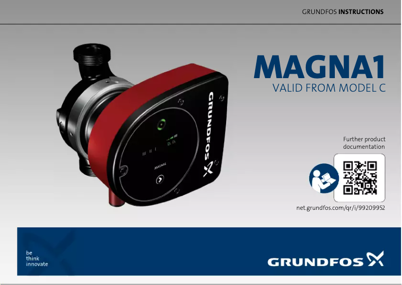 Page n°1 - Manuel utilisateur Grundfos MAGNA1
