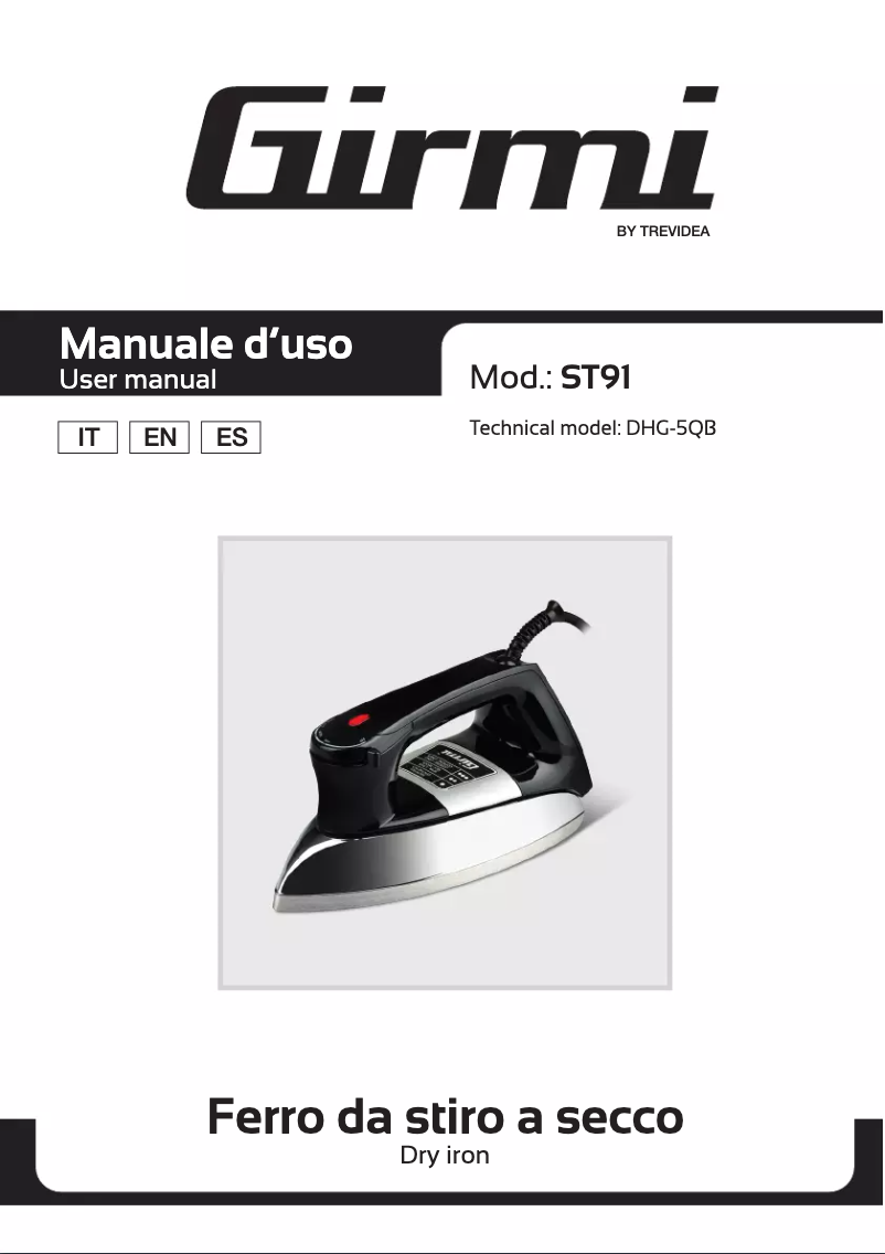 Page n°1 - Manuel utilisateur Girmi ST91