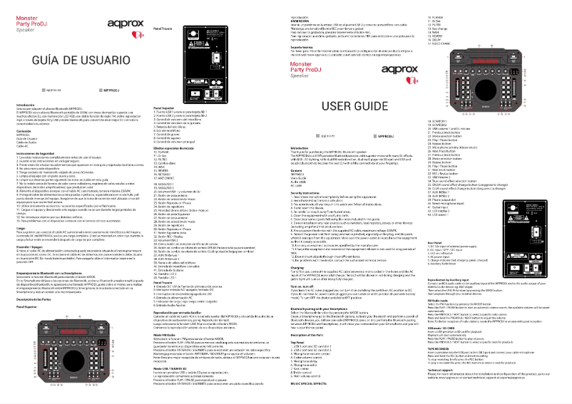 Página 1 del manual Manual de usuario Approx MPPRODJ