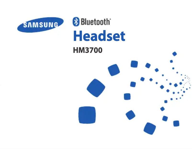 Page 1 de la notice Manuel utilisateur Samsung HM3700