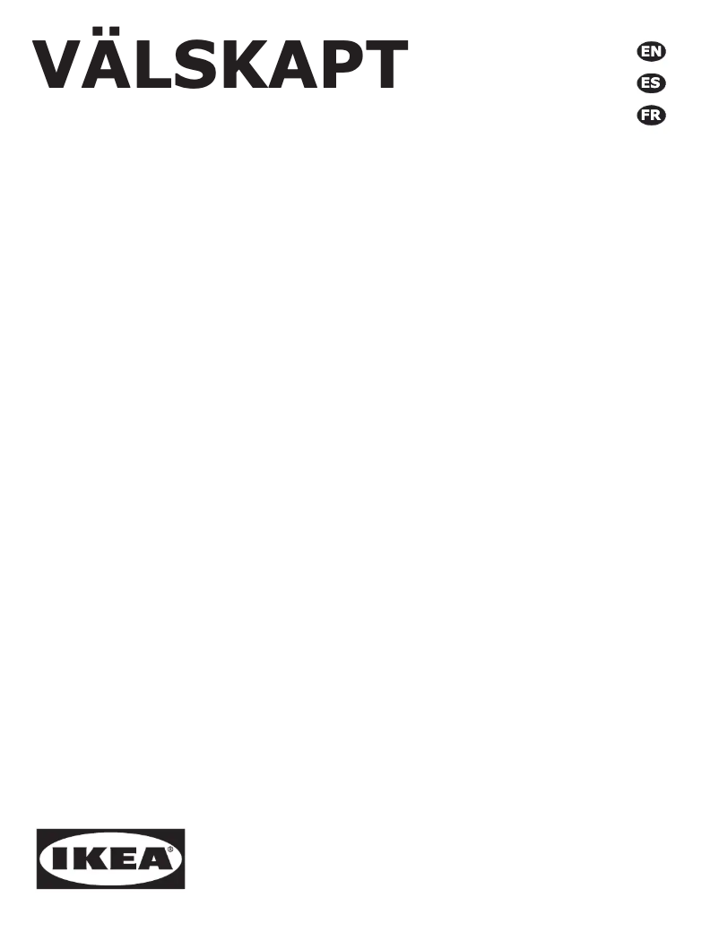 Image de la première page du manuel de l'appareil VÄLSKAPT 605.153.03