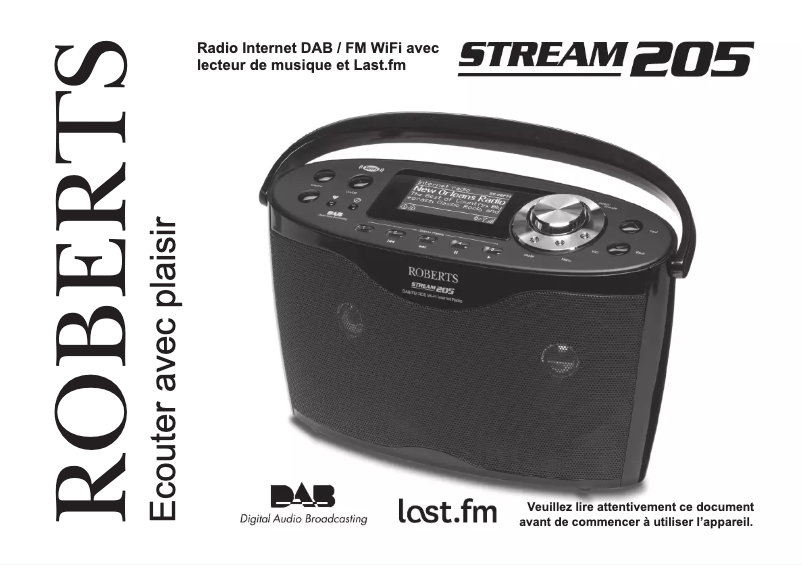 Image de la première page du manuel de l'appareil Stream 205