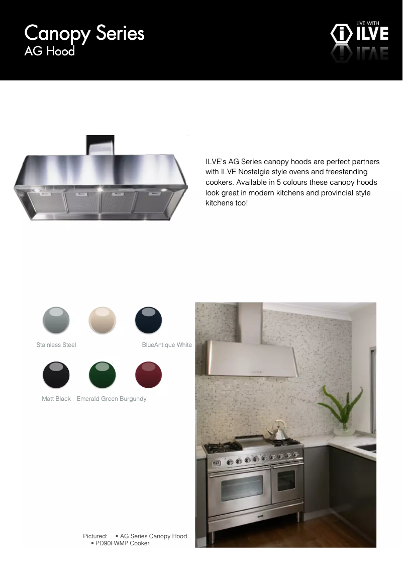 Page n°1 - Manuel utilisateur Ilve AG90SS