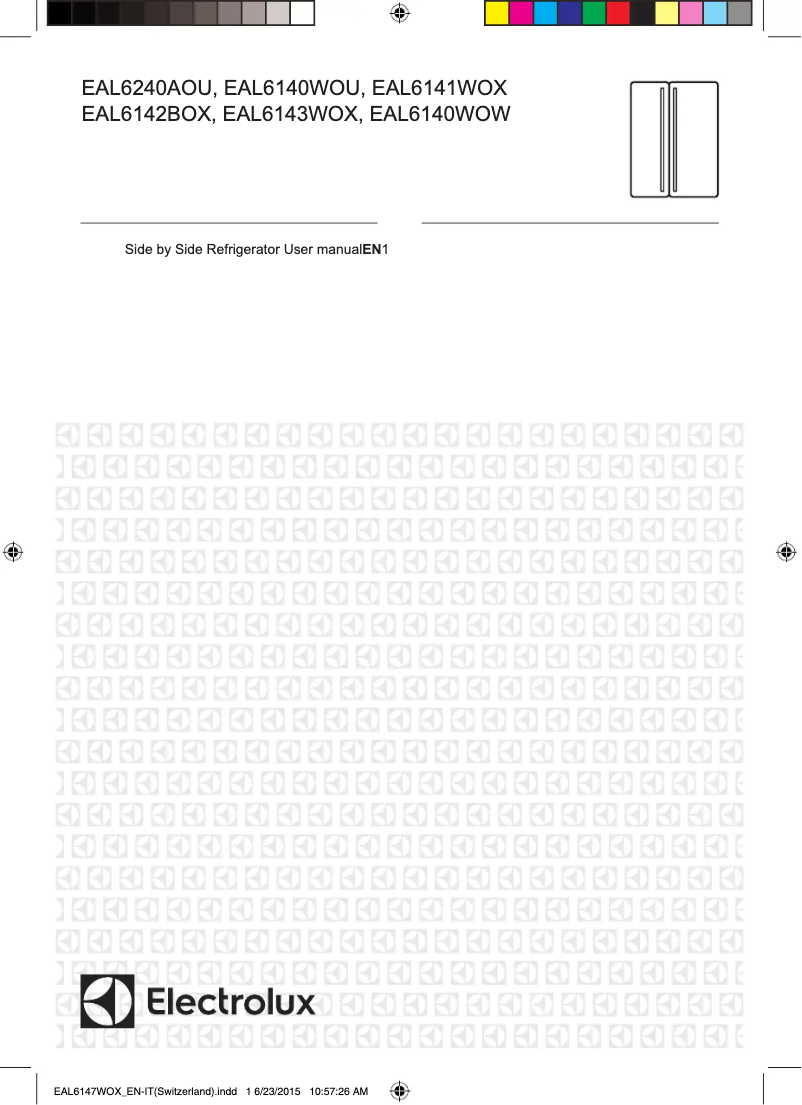 Page 1 de la notice Manuel utilisateur Electrolux EAL6140WOU