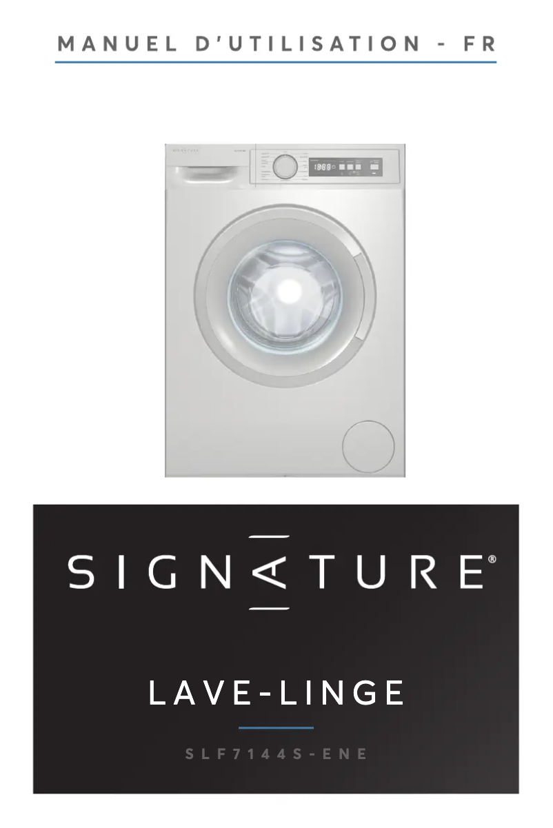 Page n°1 - Manuel utilisateur Signature SLF7144S