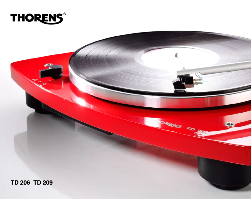 Page 1 de la notice Brochure Thorens TD 209