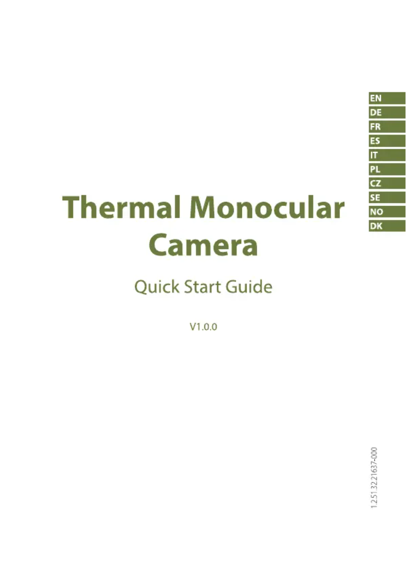 Page n°1 - Guide de démarrage rapide Dahua Technology TPC-M20