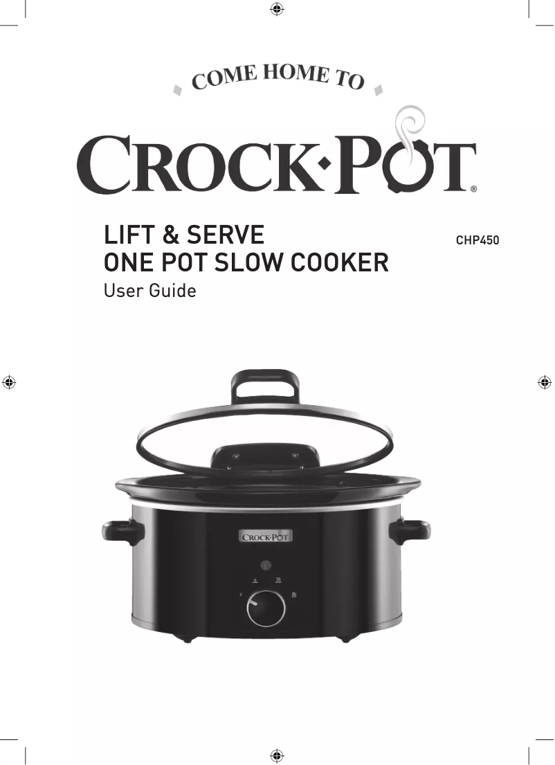 Page n°1 - Manuel utilisateur Crock-Pot Lift & Serve CHP450