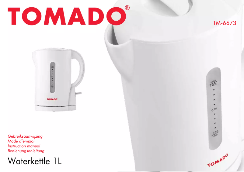 Page n°1 - Manuel utilisateur Tomado TM-6673