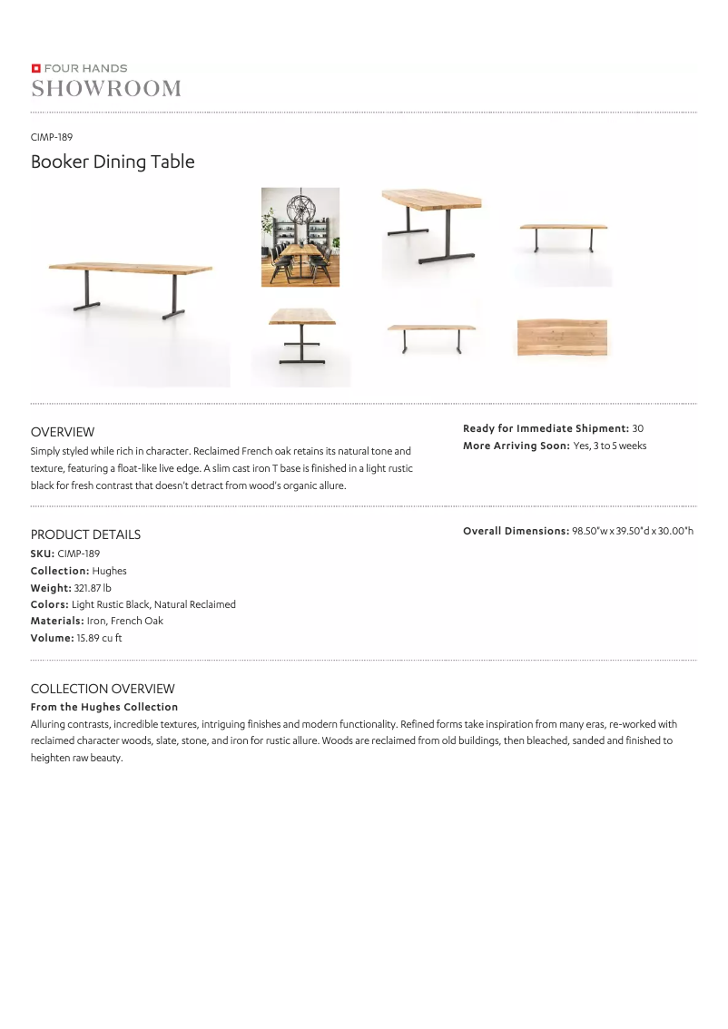 Page 1 de la notice Manuel utilisateur Four Hands CIMP-189