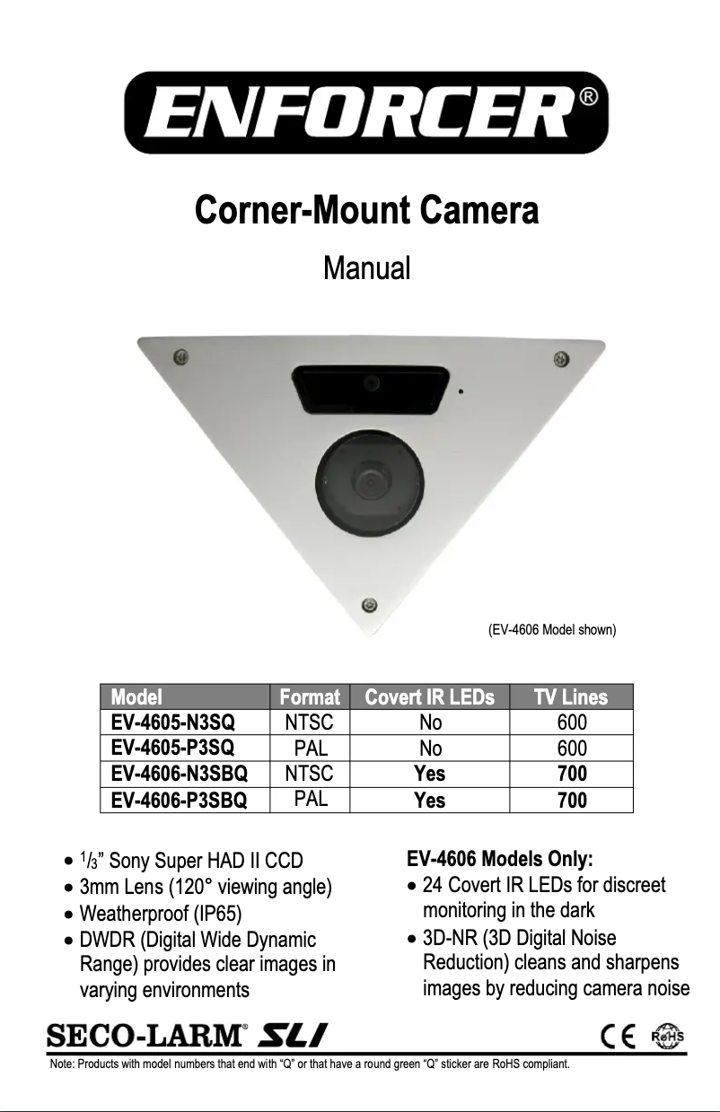 Page n°1 - Manuel utilisateur Enforcer EV-4606-N3SBQ