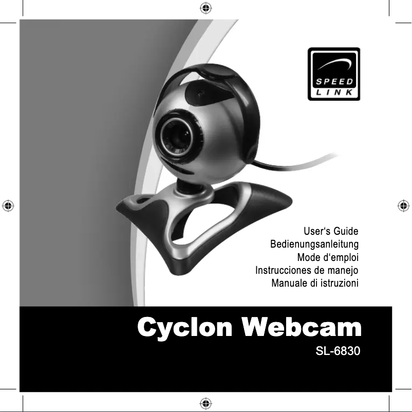 Imagen de la primera página del manual del dispositivo Cyclon Webcam SL-6830