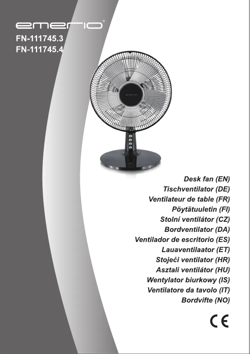 Page n°1 - Manuel utilisateur Emerio FN-111745