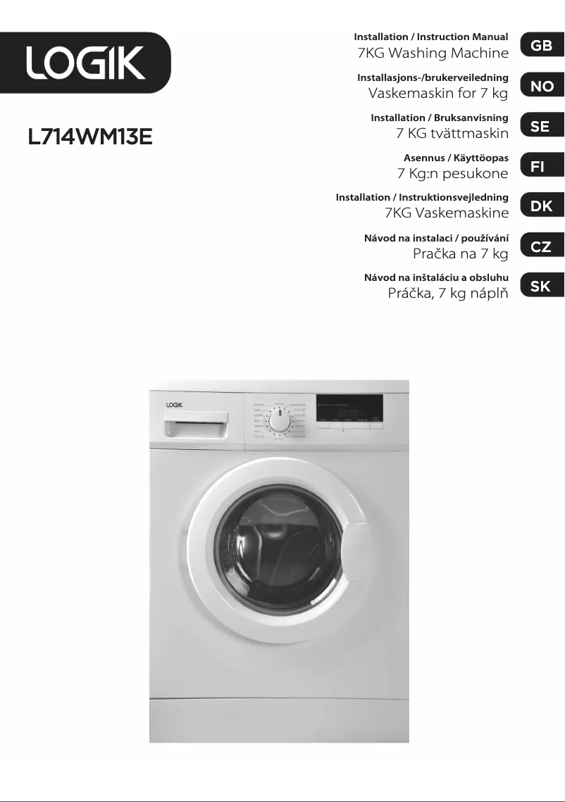 Page 1 de la notice Manuel utilisateur Logik L714WM13E