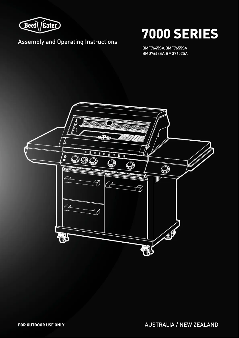 Page 1 de la notice Manuel utilisateur BeefEater BMG7642SA