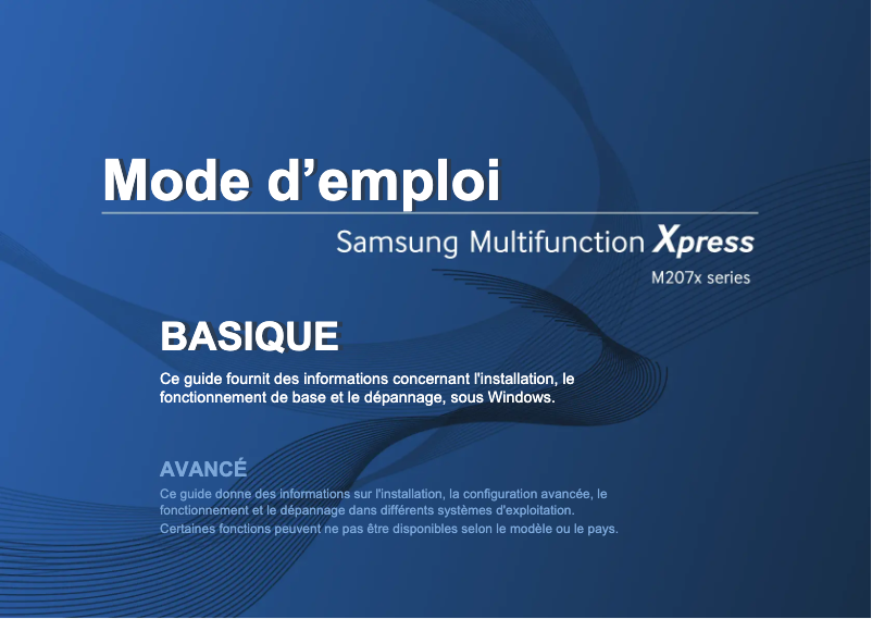 Image de la première page du manuel de l'appareil Xpress SL-M2070