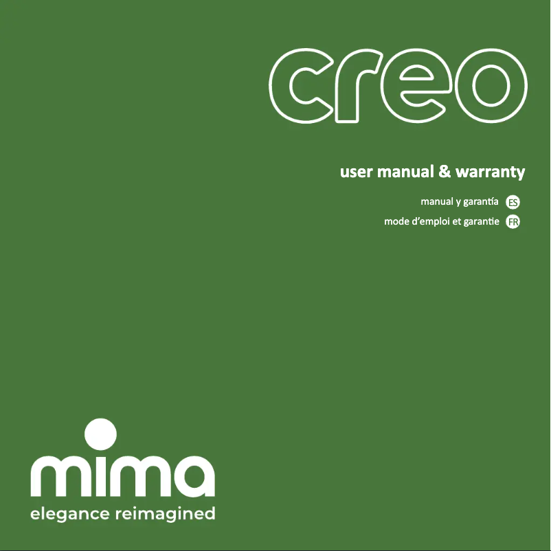 Page 1 de la notice Manuel utilisateur Mima Creo