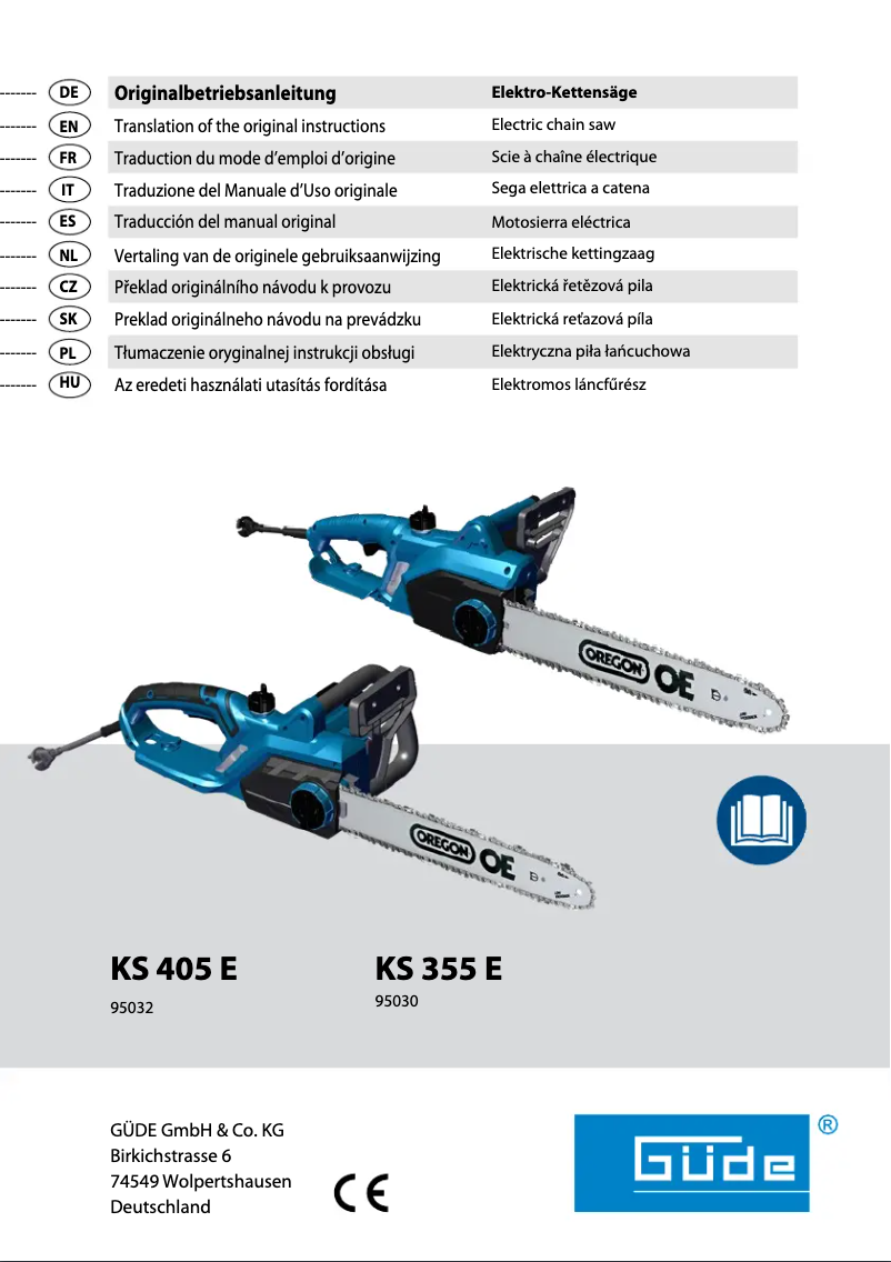 Page n°1 - Manuel utilisateur Güde KS 405 E