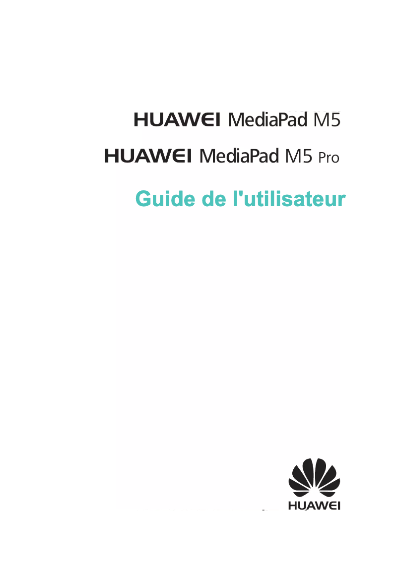 Image de la première page du manuel de l'appareil MediaPad M5