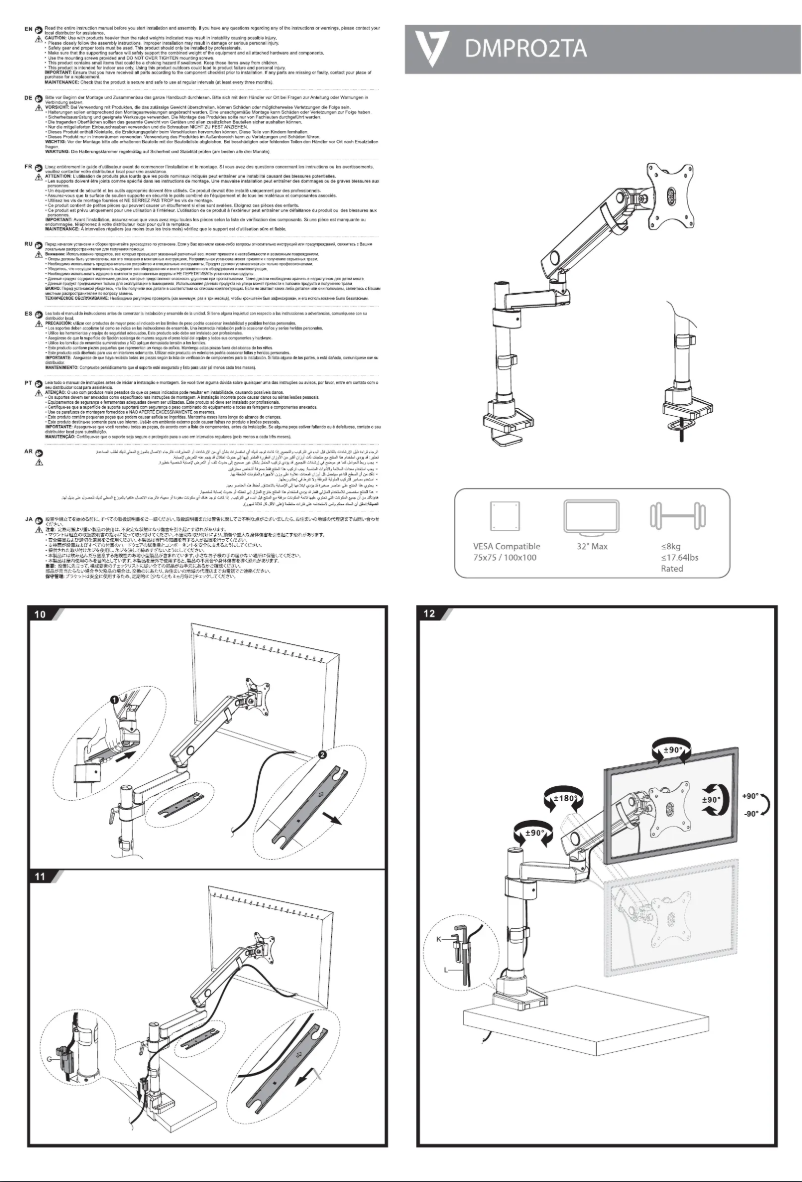 Page 1 de la notice Manuel utilisateur V7 DMPRO2TA