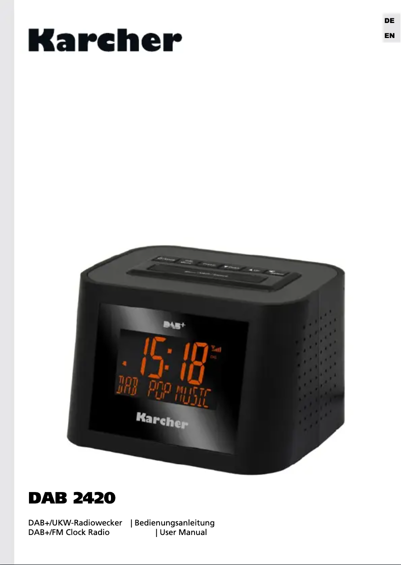 First page image of the manual for DAB 2420