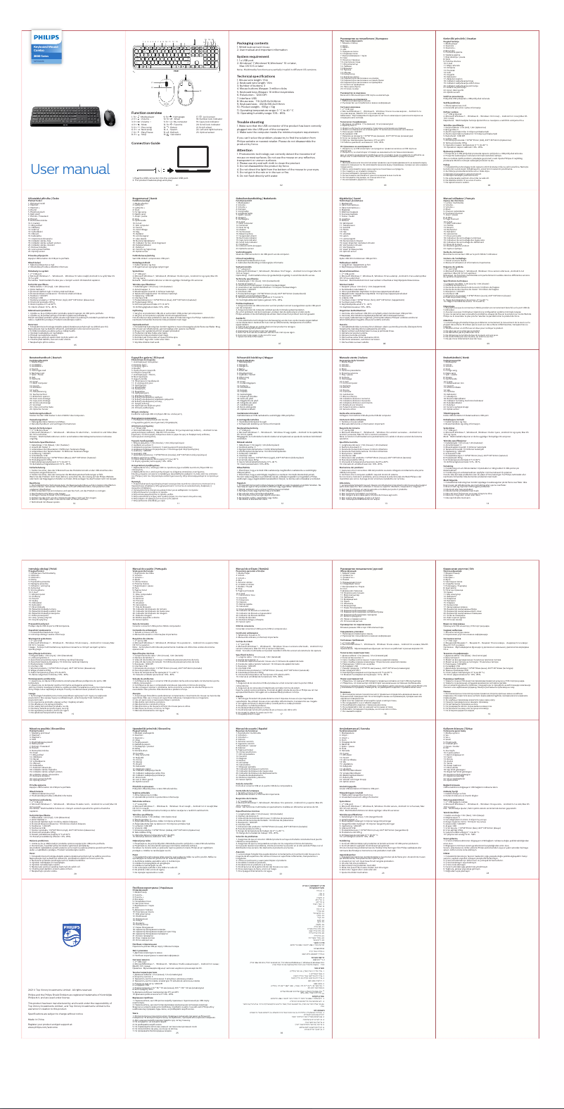 Page 1 de la notice Manuel utilisateur Philips SPT6207