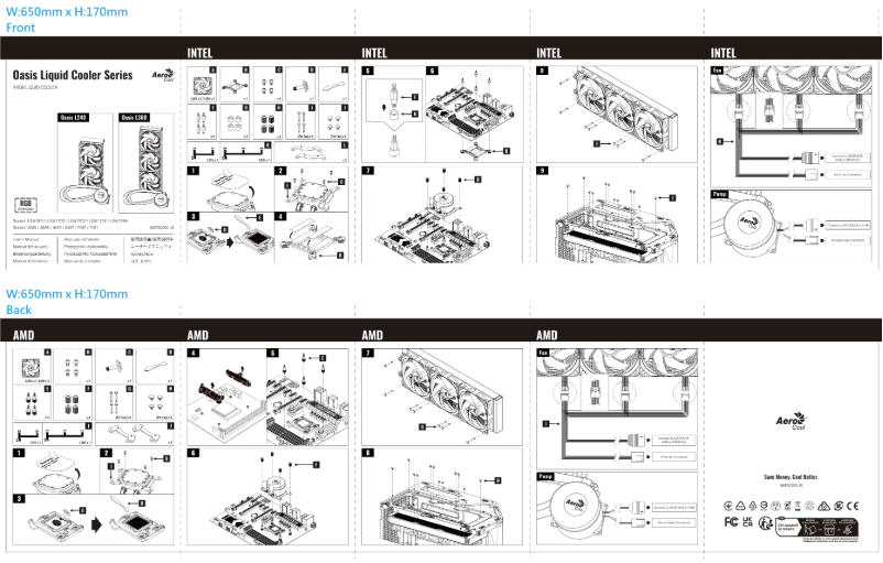 Page n°1 - Manuel utilisateur AeroCool Oasis L360