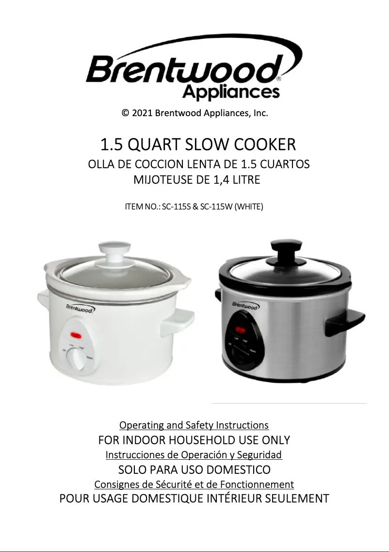 Imagen de la primera página del manual del dispositivo SC-115S