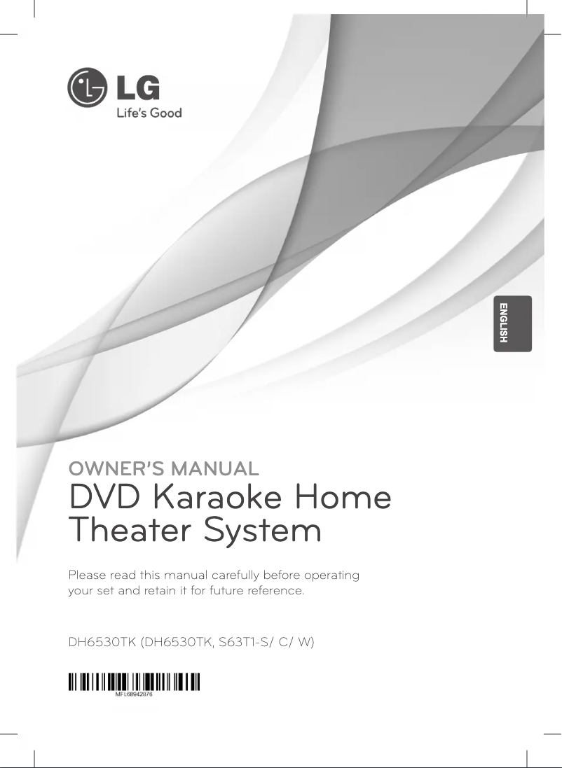 Image de la première page du manuel de l'appareil DH6530TK