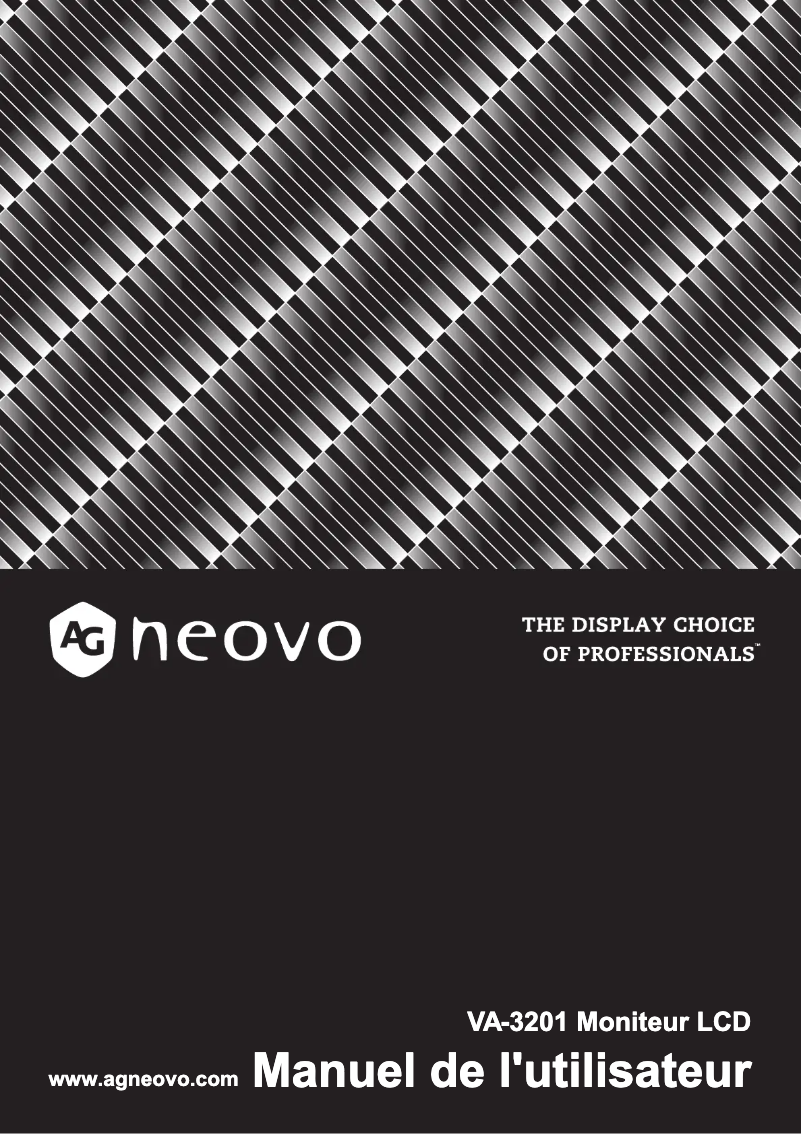 Page 1 de la notice Manuel utilisateur AG Neovo VA-3201