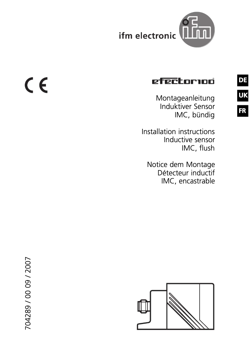 Page n°1 - Manuel utilisateur IFM IM5058