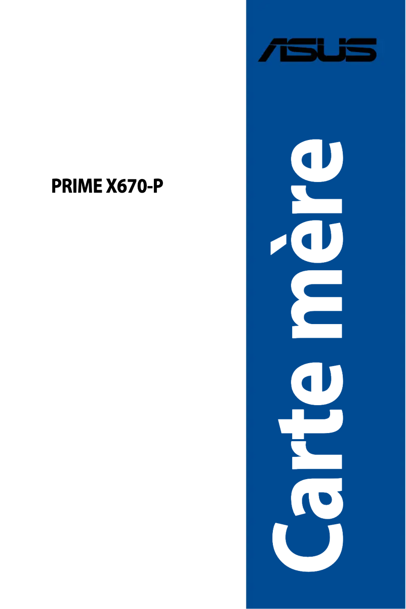 Page 1 de la notice Manuel utilisateur Asus Prime X670-P