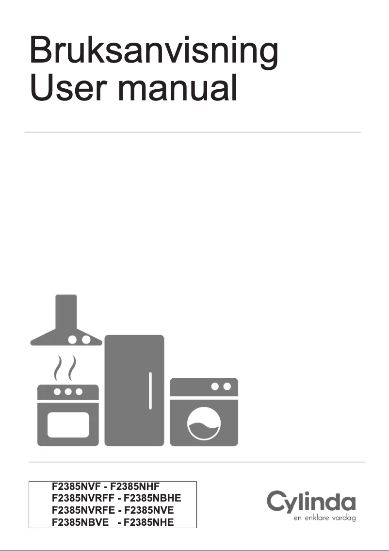 Image de la première page du manuel de l'appareil F2385NVRFE