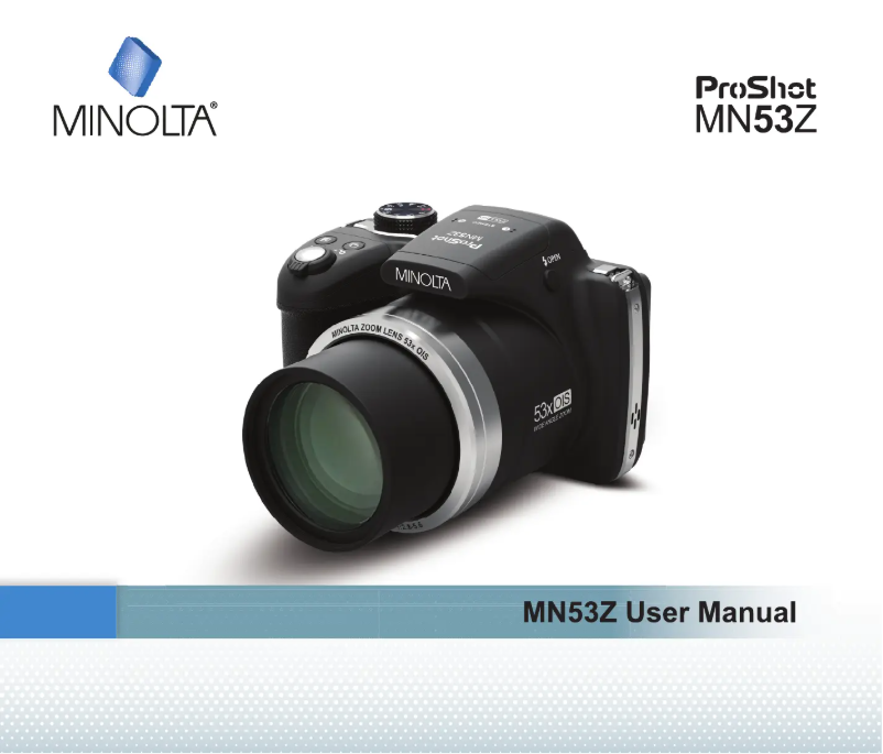 Page n°1 - Manuel utilisateur Minolta MN53Z