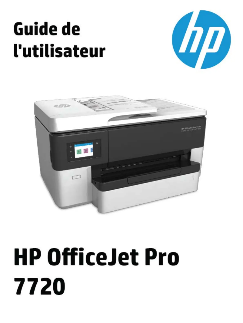 Page n°1 - Manuel utilisateur HP OfficeJet Pro 7720