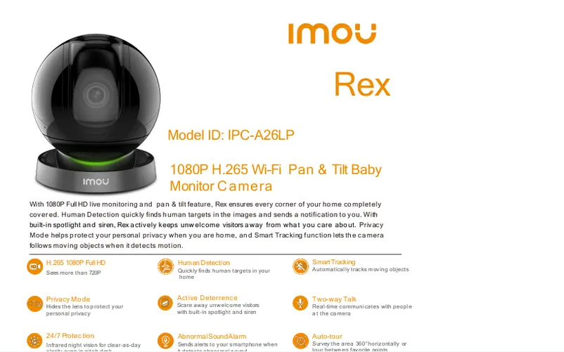 Image de la première page du manuel de l'appareil IPC-A26LP