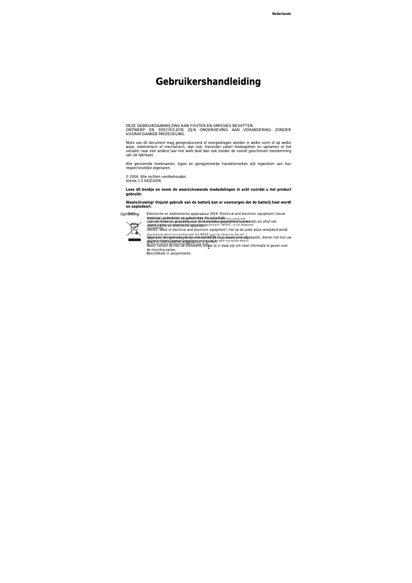 Page 1 de la notice Manuel utilisateur Difrnce MP1100