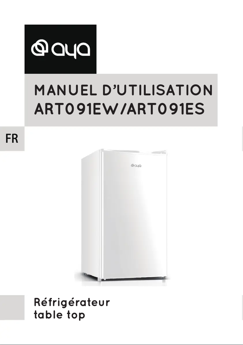 Page n°1 - Manuel utilisateur AYA ART091EW
