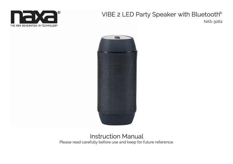 Page n°1 - Manuel utilisateur Naxa Vibe 2