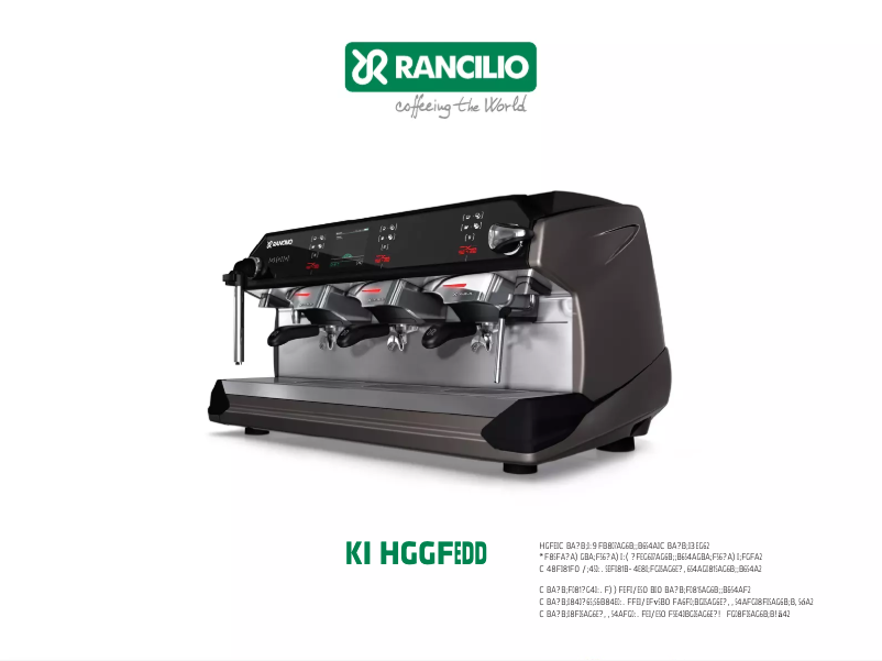 Page n°1 - Manuel utilisateur Rancilio Classe 11 USB