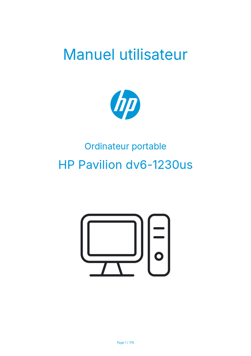 Page n°1 - Manuel utilisateur HP Pavilion dv6-1230us