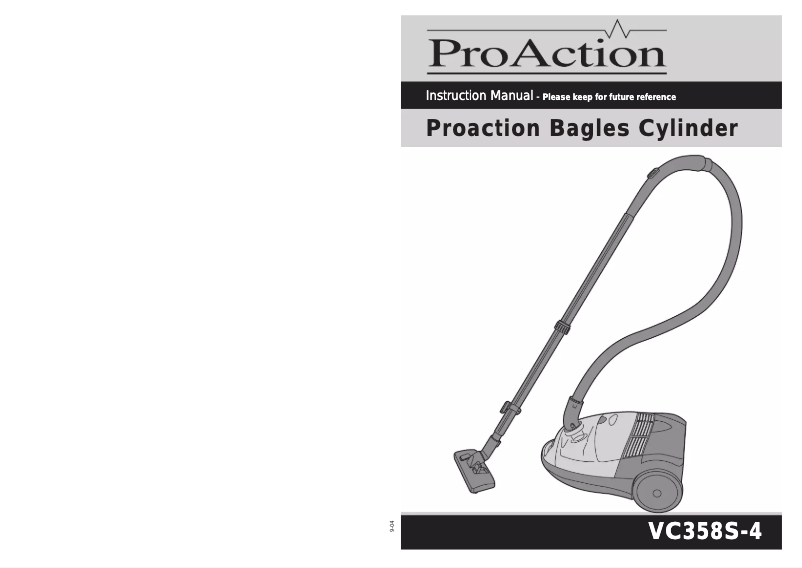 Image de la première page du manuel de l'appareil VC358S-4