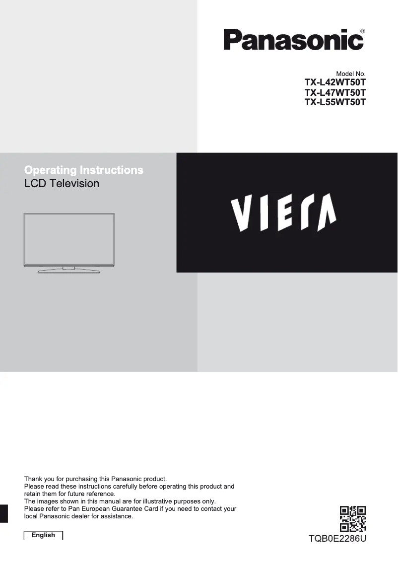 Página 1 del manual Manual de usuario Panasonic Viera TX-L55WT50T