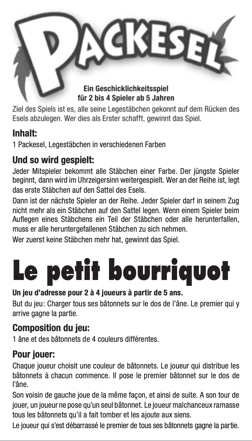 Page n°1 - Manuel utilisateur Schmidt Packesel