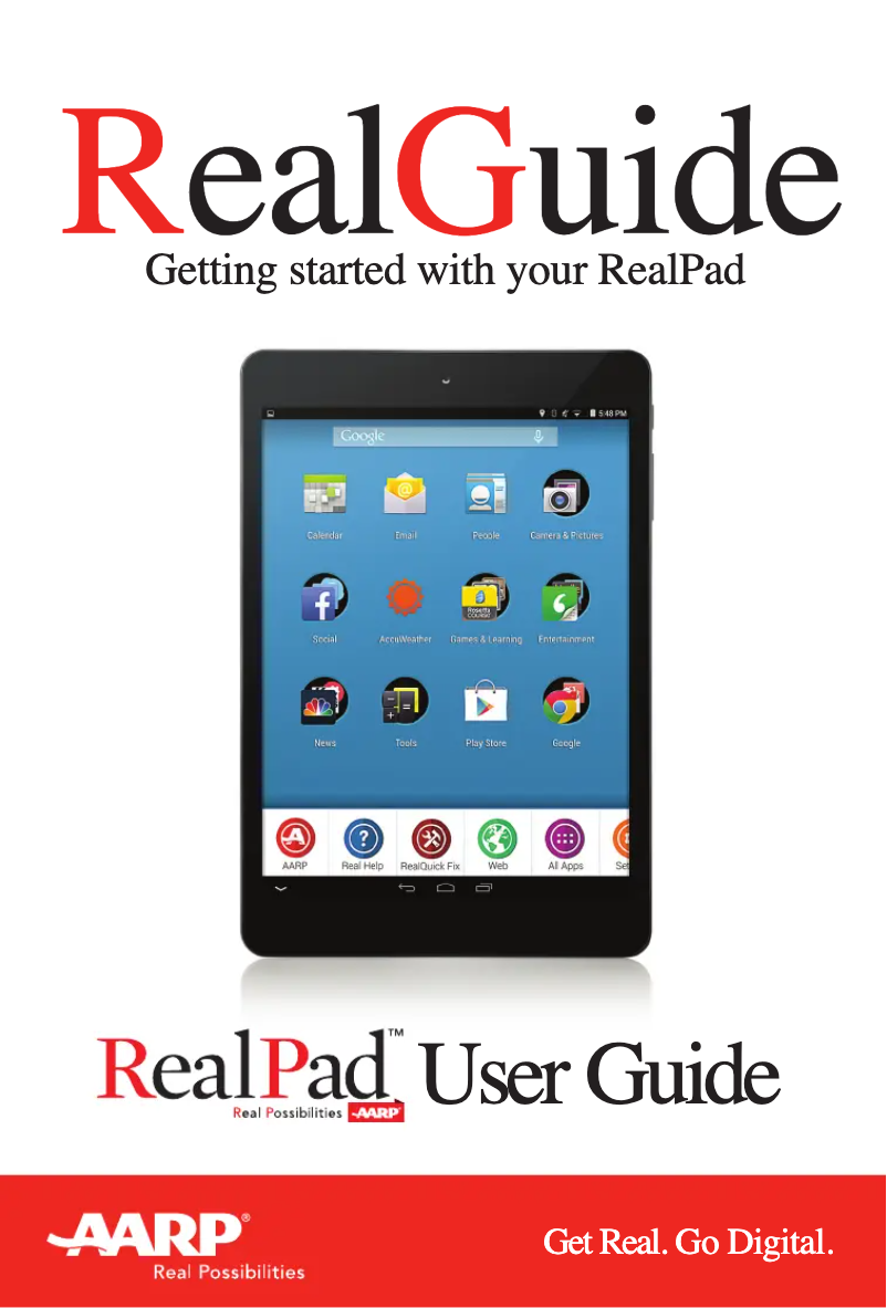 Page 1 de la notice Manuel utilisateur AARP RealPad MA7BX2