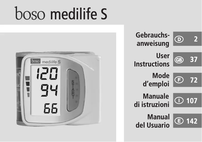 Image de la première page du manuel de l'appareil Medilife S