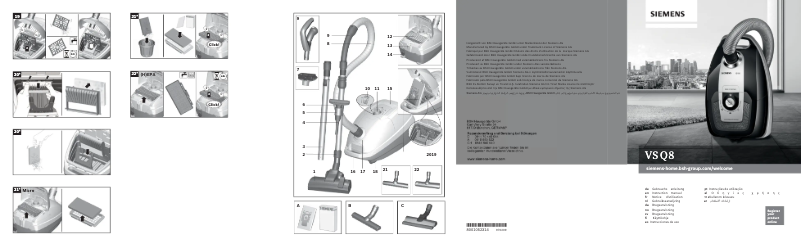 Page 1 de la notice Manuel utilisateur Siemens VSQ8332